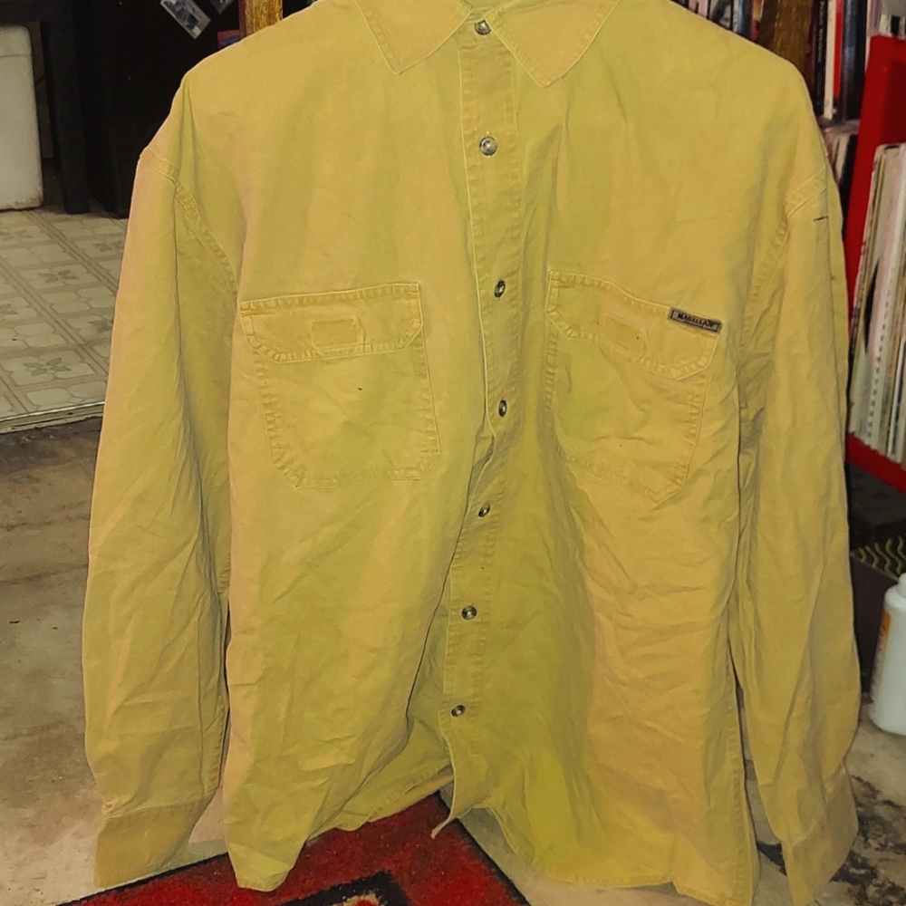 Long sleeve button up  men's outdoor activity Magellan large shirt